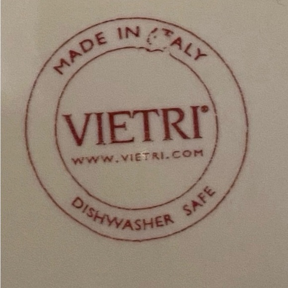 Vietri Pallini Dinner Plates. Polka dot. Width: 12 in, made in Italy set of 2 - Picture 5 of 7